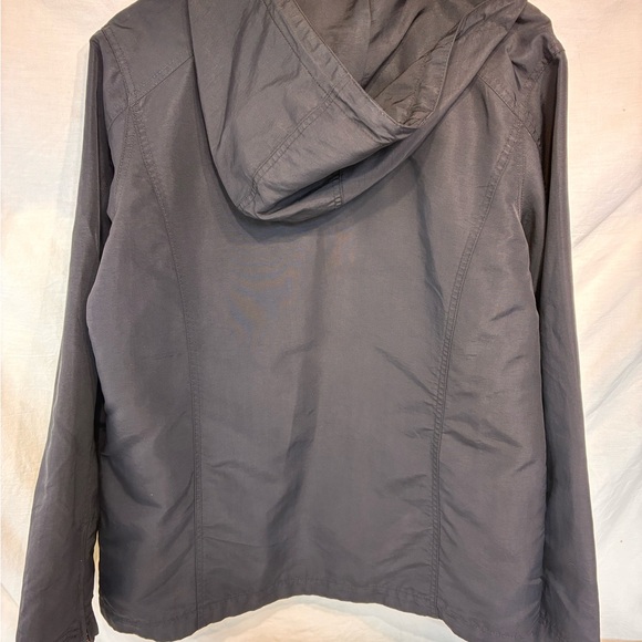 Eddie Bauer Charcoal Hooded Woman's Jacket Sz Large - Picture 3 of 6